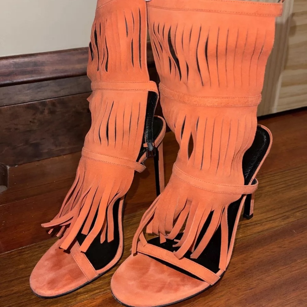 Gucci fringe heels
